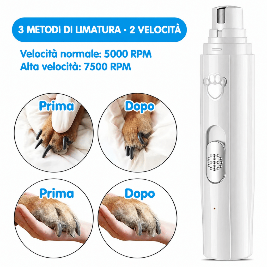 Tagliaunghie elettrico per animali