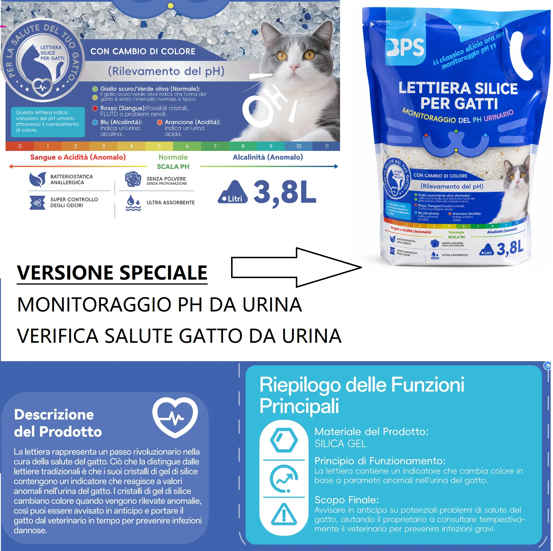 Lettiera gatto in silicio - immagine 5