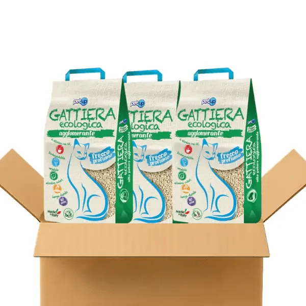 Lettiera ecologica agglomerante inodore