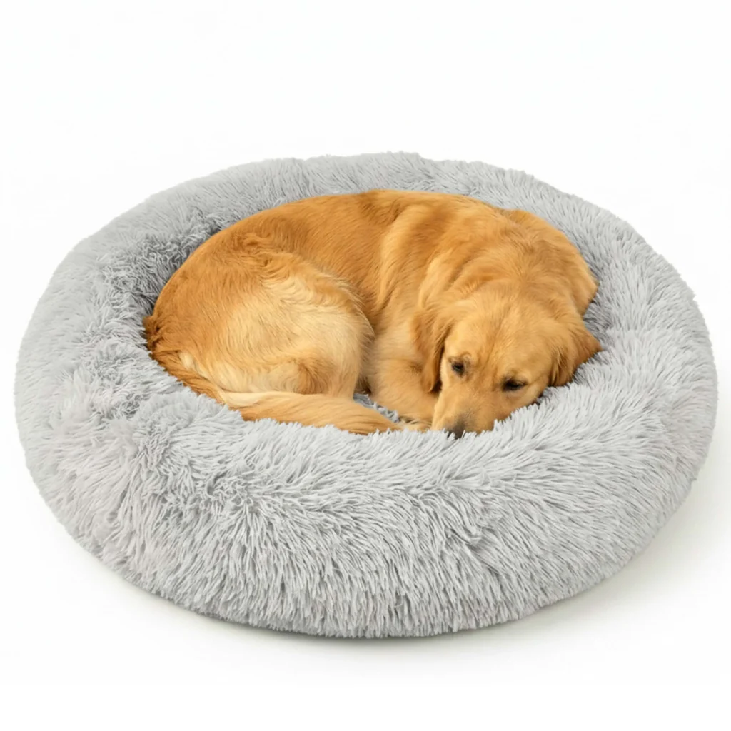 Cuccia per cani, cuscino rotondo