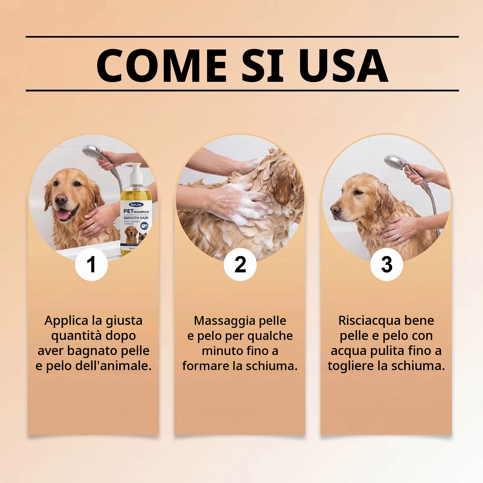 Shampoo per Cani e Gatti Idratante per Pelli Sensibili - immagine 5